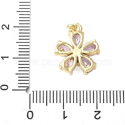 Латунные микро проложить кубического циркония подвески&nbsp;KK-D357-12B-G