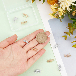 10 шт. 2-х цветные латунные подвески&nbsp;KK-BBC0021-80