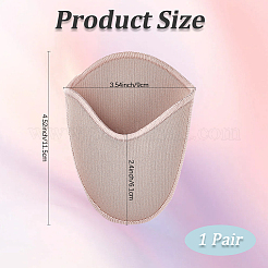 1 пара тканевых чехлов для пальцев ног&nbsp;AJEW-CN0004-86A