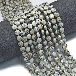 Природных кунжута яшмы бисер нитей G-K389-B18-01