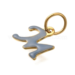 Ионное покрытие(ip) 304 нержавеющая сталь эмаль алфавит подвески STAS-F308-02G-M