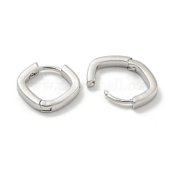 真鍮製フープピアス  プラチナメッキ  12.5x2mm&nbsp;EJEW-L211-010P-P