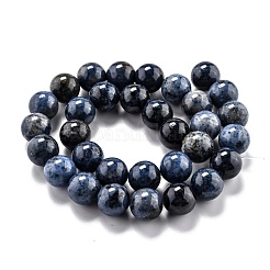Fili di perle di quarzo dumortierite naturale&nbsp;G-O199-07E