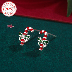 925 серьги-гвоздики в форме леденцов из стерлингового серебра с эмалью FS-WGFA02B-01