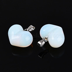 Массивные кулоны в форме сердца из опалита&nbsp;G-T143-19B