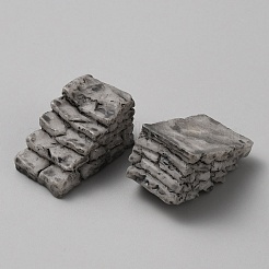 Украшения из камня из смолы в форме ступеньки&nbsp;AJEW-WH0541-40B