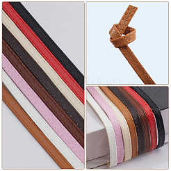 8 Stück flaches PU-Lederband in 8 Farben&nbsp;DIY-GF0009-58