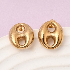 6 paire de boucles d'oreilles à tige en acier inoxydable 304&nbsp;EJEW-P340-02G