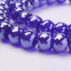 Гальванические стеклянные бусины&nbsp;EGLA-P027-PL01