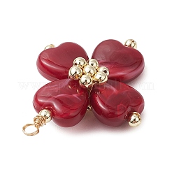 Двухцветные акриловые подвески PALLOY-JF03331