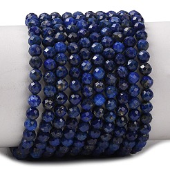 Natürlicher Lapislazuli Perlenstränge&nbsp;G-F596-15-4mm