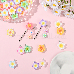 40шт 10 стиля непрозрачные подвески из смолы&nbsp;FIND-SC0019-47