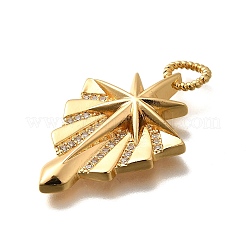 Латунные микро проложить кубического циркония подвески&nbsp;KK-U055-20G