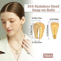 50 шт. защелкивающиеся дужки из нержавеющей стали 304 STAS-BBC0002-81