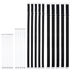 20 пара 4-х стилей силиконовых и термополиуретановых регулируемых бретелей для бюстгальтера&nbsp;FIND-FH0016-75