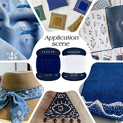 2 рулон хлопчатобумажных швейных ниток 2 цветов DIY-OC0014-09