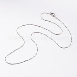 Латунь цепи ожерелья&nbsp;MAK-L009-02P