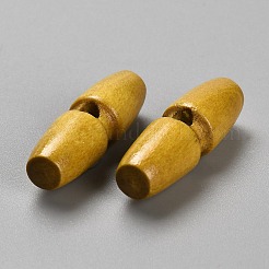 Boutons en bois 1 trous&nbsp;BUTT-WH0036-06A