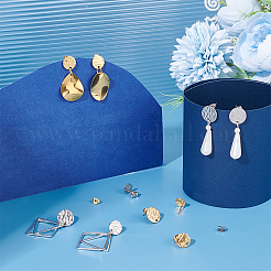 24 pieza de 6 estilos de accesorios para pendientes de acero inoxidable 304&nbsp;STAS-PH0004-56