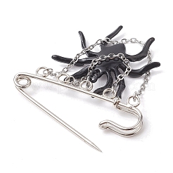 Хэллоуин паук сплав эмаль очарование брошь булавка JEWB-TA00018