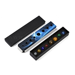 Круглые бусины кошачий глаз планета украшения для показа&nbsp;AJEW-R003-01