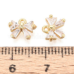 Подвески из латуни с прозрачным фианитом KK-T077-46G