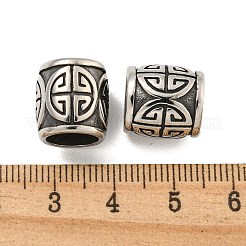 Европейские бусины из хирургической нержавеющей стали 316 STAS-Q326-01AS-06