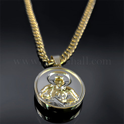 Подвеска в виде медали Святого Бенедикта из нержавеющей стали 304&nbsp;FS-WGC49FB-02