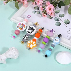 20 個の鉄の棒ビーズキーホルダージュエリーメイキング diy 工芸品  プラチナ  ブラック  7.8cm&nbsp;IFIN-SZ0001-36