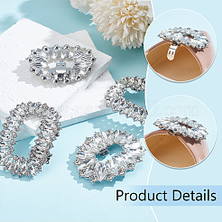 4 шт. 2 стиля украшения для обуви из сплава со стразами AJEW-PH0011-49P