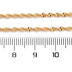 Ожерелье из латунных сингапурских цепей для женщин NJEW-P265-27G