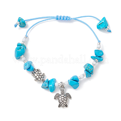 Braccialetti con ciondoli in lega di tartaruga&nbsp;BJEW-MZ00329-01
