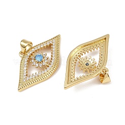 Латунные микро проложить кубического циркония подвески&nbsp;KK-H072-09G