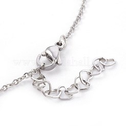 Colliers à chaîne en acier inoxydable 304&nbsp;NJEW-JN02267