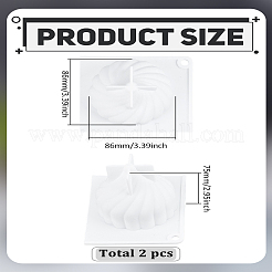 2 stampo in silicone per candele fai da te a forma di pilastro in rilievo&nbsp;SIMO-LP0001-03
