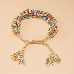 Браслеты из плетеных бусин в богемном стиле FS-WG2B627-01