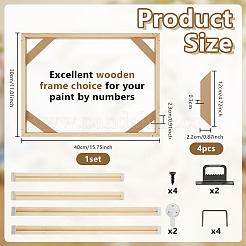 Holzrahmen für Ölgemälde&nbsp;DIY-WH0671-376C