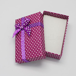 Karton Halskette Boxen mit Bowknot und Schwamm im Inneren&nbsp;LS-CBOX-R012-5