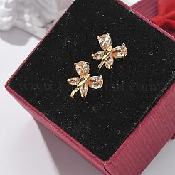 Латунные серьги обруча&nbsp;EJEW-R016-10G-01