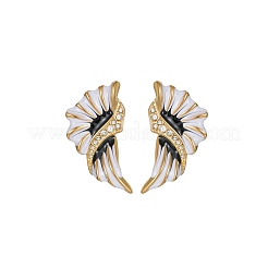 Серьги-гвоздики с подвесками в виде крыльев из нержавеющей стали 304 EJEW-F392-04G
