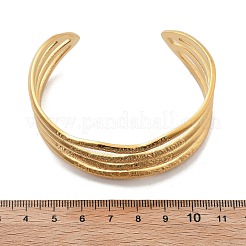 Bracciali a polsino in acciaio inossidabile 304&nbsp;BJEW-B108-10G