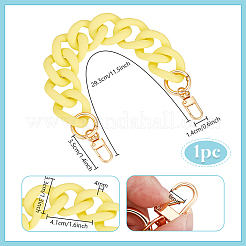 1 шт. непрозрачных акриловых витых цепных удлинителей для сумок&nbsp;PURS-PH0001-41B