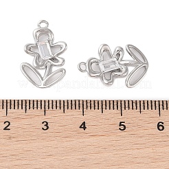 Латунь стекло кулоны KK-N254-50A-P