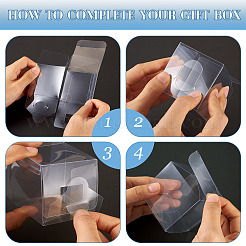 20 Stück quadratische transparente Geschenkverpackung aus Kunststoff&nbsp;CON-TA0001-26