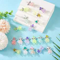 32 шт. подвески из акрила и стекла 8 цветов&nbsp;PALLOY-TAC0175