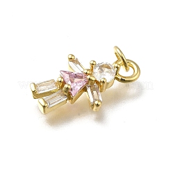 Латунные микро проложить кубического циркония подвески KK-C090-28G