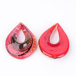 Подвески лэмпворк ручной работы FOIL-S123-B