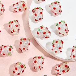 20 pz perline irregolari in laminato lampwork fatte a mano&nbsp;FOIL-SZ0001-01