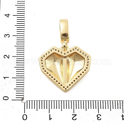 Латунные микро проложить кубического циркония подвески KK-L209-086G