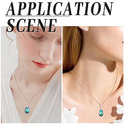 2 шт. 925 цепочки-коробки из стерлингового серебра&nbsp;NJEW-BBC0001-13P